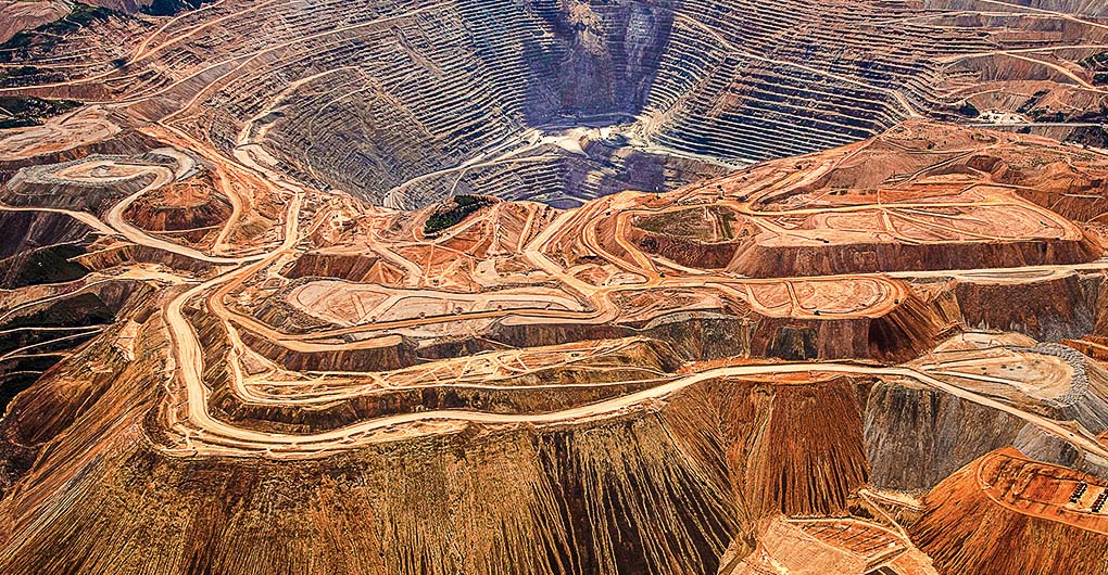 Image of an open pit mine.