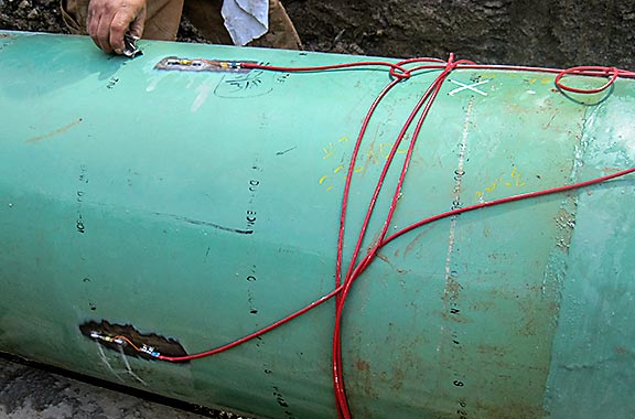 Gas Pipeline, West Virginia, USA.